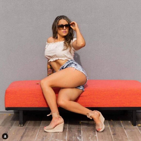 Off White Cream Eyelet Cropped Off Shoulder Top - Picture 6 of 16